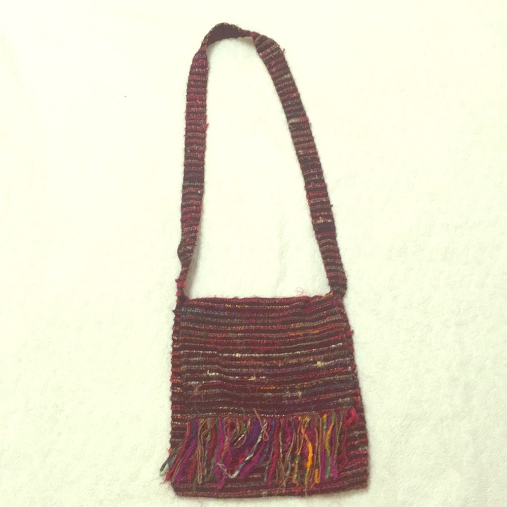 Multicolored crossbody purse